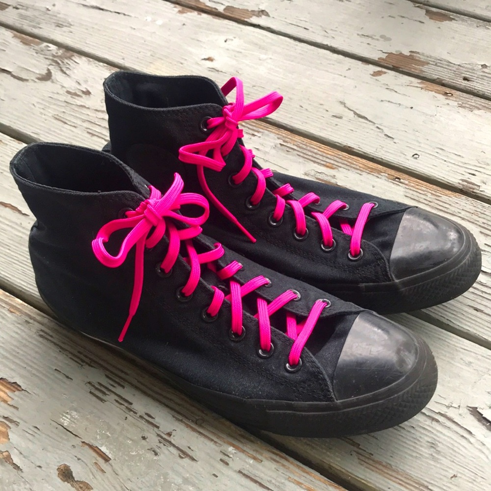 All Black Converse High Top Men’s size 10